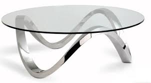 Clear/gold medium round glass coffee table. Glass Chrome Coffee Table Ideas On Foter