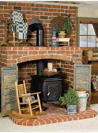 We have a variety of reliable pipe options, including insulated double wall stove pipe, black stove pipe, pellet stove pipe, and wood fireplace venting.keep your stove clean with our selection of wood stove accessories.customize your fireplace with our hearth pads, fireplace mantels and shelves. Pot Belly Stove In Brick Surround With Space For Spare Wood Brick Hearth Wood Stove Wood Stove Surround