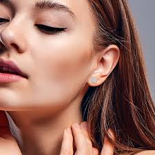 Mimi & Max Diamond Accent Square Double Halo Stud Earrings in Sterling  Silver