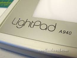 The Lightpad Perfect For Tracing Embroidery Patterns Onto Fabric Needlenthread Com