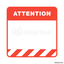 Are you looking for attention sign design images templates psd or png vectors files? Vettoriale Stock Red And White Attention Frame With Caution Stripes In The Bottom Isolated On White Background Template Of Danger Warning Design For Caution Banner Poster Or Signboard Adobe Stock
