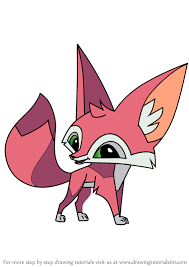 They have an elongated body, short limbs and a long tail. Learn How To Draw Fennec Fox From Animal Jam Animal Jam Step By Step Drawing Tutorials