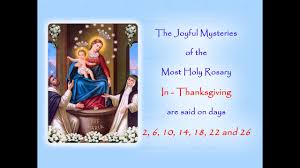 Americans generally believe that their thanksgiving is modeled. The Joyful Mysteries In Thanksgiving Annual 54 Day Rosary Novena Youtube