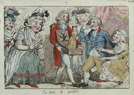 La Boite A Pandore La Boite Que L Homme Presente A Louis Xvi Et Marie Antoinette Qui Contient Une Marie Antoinette Miniature Dit De Art Painting History