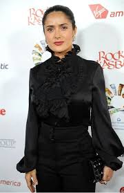 Salma Hayek Silk Salma Hayek Satin Blouse Fashion