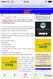 Scopri ricette, idee per la casa, consigli di stile e altre idee da provare. Adm Recruitment A Twitteren Pt Astra Daihatsu Motor Tdk Pernah Melakukan Pemasangan Lowker Di Internet Untuk Posisi Operator Smk Sma Http T Co Npfmfqmmch