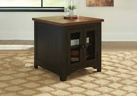 Farmhouse coffee tables pair well with a fabric or leather sofa, sectional or loveseat. Valebeck Black Brown End Table Lexington Overstock Warehouse