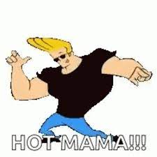 Johnny Bravo Hot Mama Sticker GIF 