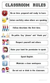 classroom rules worksheets odmartlifestyle com