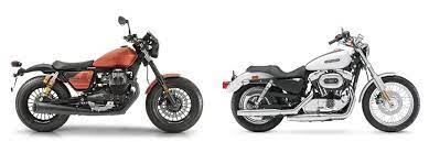 Moto guzzi v7 stone vs. Motorrad Vergleich Moto Guzzi V9 Bobber Sport 2020 Vs Harley Davidson Sportster Xl 1200 L Low 2009