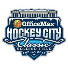 Office Max Hockey City Classic At Chicago S Soldier Field I Was Their Sports Graphic Design Logo Design Sports Design