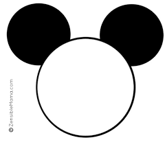 Zensible Mama Disney Inspired Mickey Mouse Ears Printable Template Mickey Mouse Template Minnie Mouse Invitations Mickey Mouse Invitation