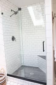 Subway Tile Shower Bathroomshower White Subway Tile Shower Farmhouse Shower Shower Floor Tile