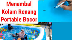 Jangan mengisi kolam renang dengan air yang melebihi pundak anak anda. Cara Menambal Kolam Renang Plastik Yang Bocor Berenang Di Kolam Renang Portable Youtube
