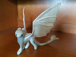 Light Fury Model Toy Handmade Sculpey Baking Clay How To Train Your Dragon 3 Handmade Toys Polymer Crafts How To Train Your Dragon