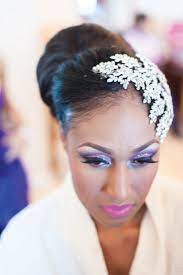 An Elegant Royal Winter Wedding In Nassau Bahamas Munaluchi Bride Natural Hair Wedding Bridal Hair And Makeup Wedding Hair Inspiration