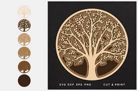 Download Tree Of Life Svg Cut File Mandala Multilayer Layered Svg 814885 Paper Cutting Design Bundles