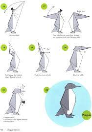 Using creases made in previous step, fold down top edges. Pin On Penguin