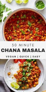 30 Minute Chana Masala In 2020 Easy Healthy Recipes Chana Masala Clean Eating Lunch
