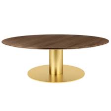 Alla carta interprets greta magnusson grossman. 2 0 Round Coffee Table Walnut Brass Rouse Home