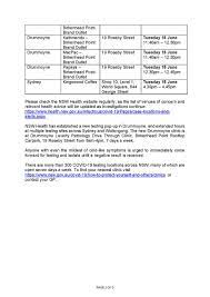 Nsw Health On Twitter Public Health Alert Further Venues Nsw Health Has Been Notified Of A Number Of New Venues Of Concern Visited By Confirmed Cases Of Covid19 Https T Co Ivdtbifcoo
