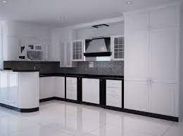 Kitchen Set Black And White Dekorasi Rumah Rumah Putih Hitam