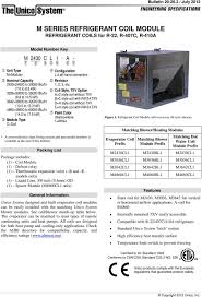 M Series Refrigerant Coil Module Refrigerant Coils For R 22