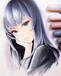 Anyone Else Feel So Attacked Whenever Guys Ask Why Girls Take Pictures With Their Hands On Their Face Mate Art Tutorials Watercolor Anime Art Copic Art