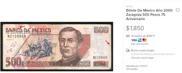 Este héroe nacional que otrora fue la imagen del billete de 500, ha pasado al olvido de manera injusta y es por ello que reunimos estas heroicas razones por las cuales nuestro buen ignacio fue el mejor. Billete De 500 Pesos Con Ignacio Zaragoza Se Vende Ahora Mas Caro