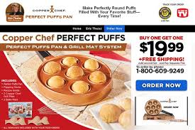 Copper Chef Perfect Puffs Is A Nonstick Baking Pan That Features Seven Circular Wells Does It Work Here Is Our Copper C Copper Chef Nonstick Baking Pans Chef