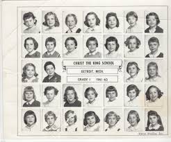 Posting this class pic for memories or those who lost or misplaced the pic  over the years….my apologies to those whose name I misspelled or have  forgotten. First row: Karen Zuwicki (sp?),
