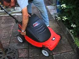 Black And Decker Lawn Mower Battery Replacement Cmm1200 Black Decker Electric Mulching Mower Youtube