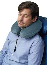 Travelrest Therapeutic Memory Foam Travel Neck Pillow Washable Micro Fiber Cover Attaches To Luggage Molds Perfectly To Your Neck And Head 2 Year Wa Neck Pillow Travel Neck Pillow Memory Foam