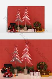 Cloth Christmas Tree Beauty Chen Small Scene 3d Model Pikbest Decors Models Fabric Christmas Trees Decor Christmas Poster