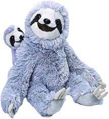 Where are your table manners? Amazon Com Wild Republic Mom And Baby Sloth Stuffed Animal 12 Inches Gift For Kids Plush Toy Fill Is Spun Recycled Water Bottles Toys Games