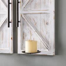 Get inspired with our curated ideas for wall sconces and find the perfect item for every room in your home. Firstime Co Eastman Farmhouse Barn Door Wall Sconce 2 Piece Set 70197 The Home Depot