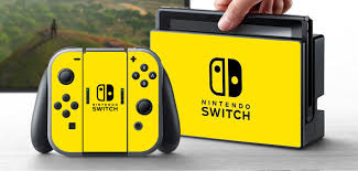 Pre Order Nintendo Switch Skin Custom Vinyl Wrap Decal Sticker Yellow Nintendo