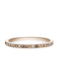 Selin Kent Pave Band In Rose Gold With Champagne Diamonds At Shopgoldyn Com Champagne Diamond Wedding Band Pave Wedding Bands Diamond Wedding Bands