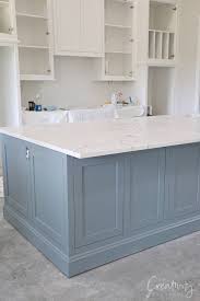 How To Create A Custom Paint Color Mix In 2020 Kitchen Island Different Colour Grey Blue Kitchen Blue Gray Kitchen Cabinets