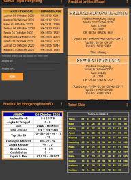 Complete with a number search menu this is useful to find out when the number has ever come out useful as a. Notogel Hongkong
