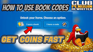 How To Use Book Codes Earn Coins Club Penguin Rewritten Youtube