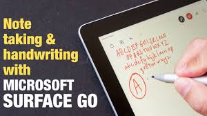Microsoft Surface Go Handwriting Note Taking Test Youtube