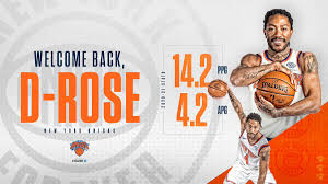 Get the latest derrick rose stats for the 2021 nba season along with team news and game recaps. New York Knicks On Twitter Wearing Number 4 From The University Of Memphis ðƒð„ð'ð'ðˆð‚ðŠ ð'ðŽð'ð„