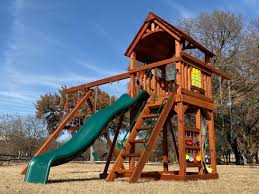 At backyard playground, you can work with a professional to design a unique playset for your children's adventures. Wooden Swing Sets High Quality Usa Made Backyard Fun Factory