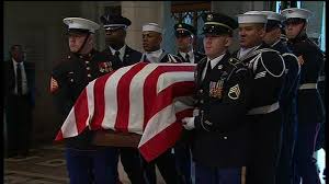 Bush, who died friday at 94, was remembered at a funeral at st. George Hw Bush Funeral World Leaders Attend State Funeral At National Cathedral Abc7 Chicago