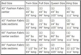 directions and measurements to sew a duvet cover