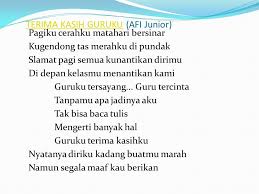 Guruku tersayang guru tercinta tanpamu apa jadinya aku tak bisa baca tulis mengerti banyak hal guruku terimakasihku. Download Lagu Terima Kasih Guruku Afi Junior Seputaran Guru