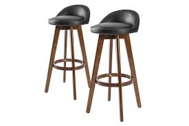 We did not find results for: 2x Oak Wood Bar Stool Dining Chair Leather Leila 72cm Black Brown Matt Blatt