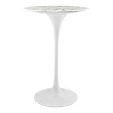 As the stylish centerpiece to your favorite room in the house, this table does your dining plans justice. Odyssey 28 Round Marble Modern Bar Table Eurway