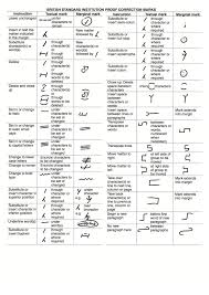 british proofreading marks copy editing handwriting